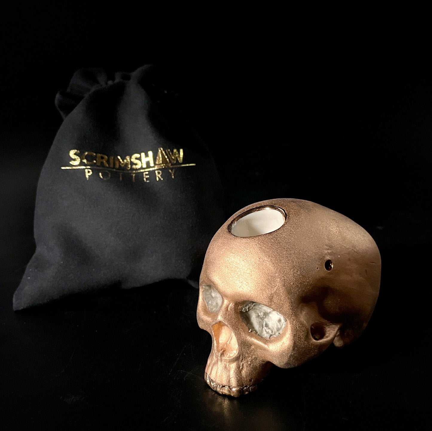 Gold Skull Pipe