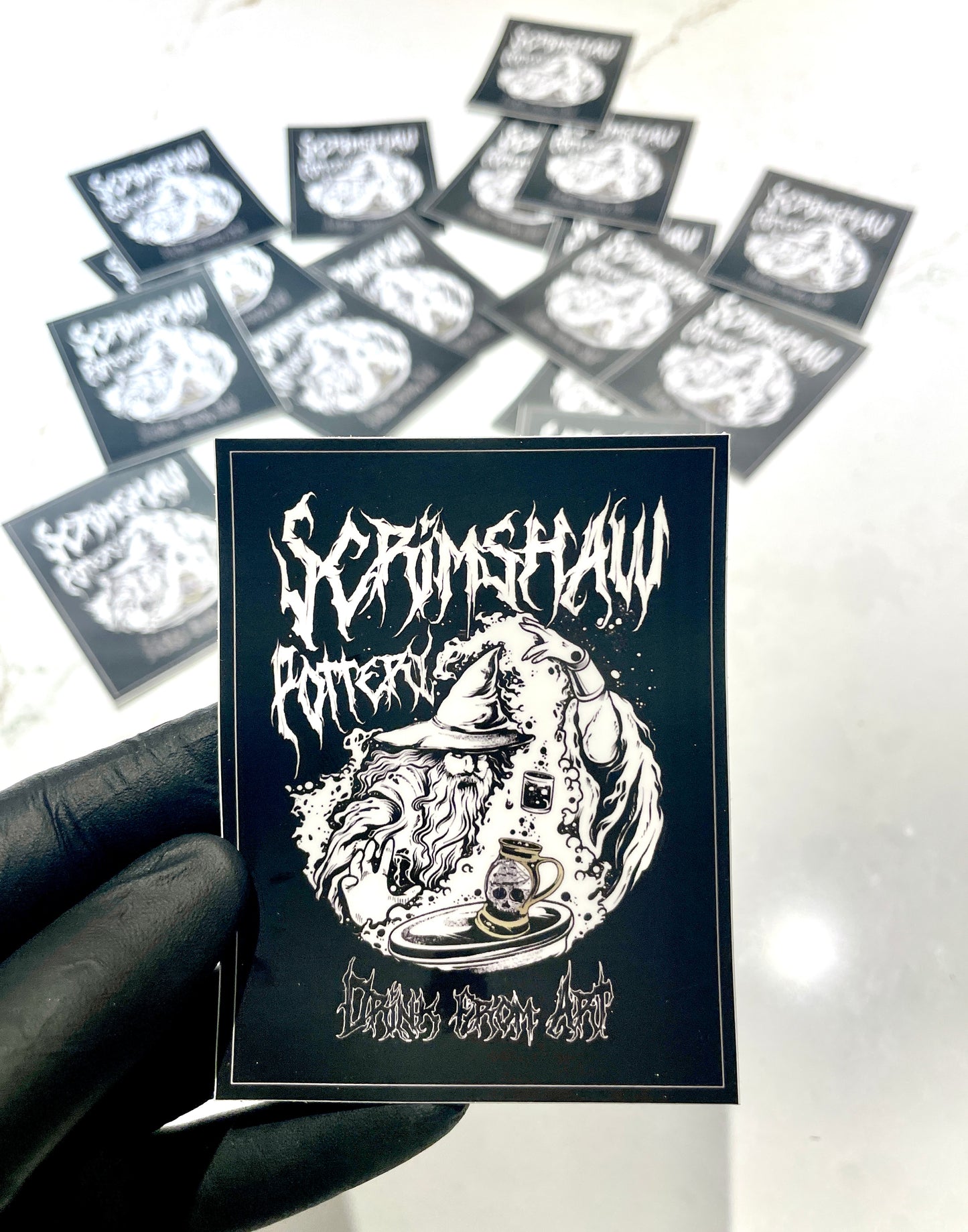 3.8" Vinyl Glaze Wizard Sticker