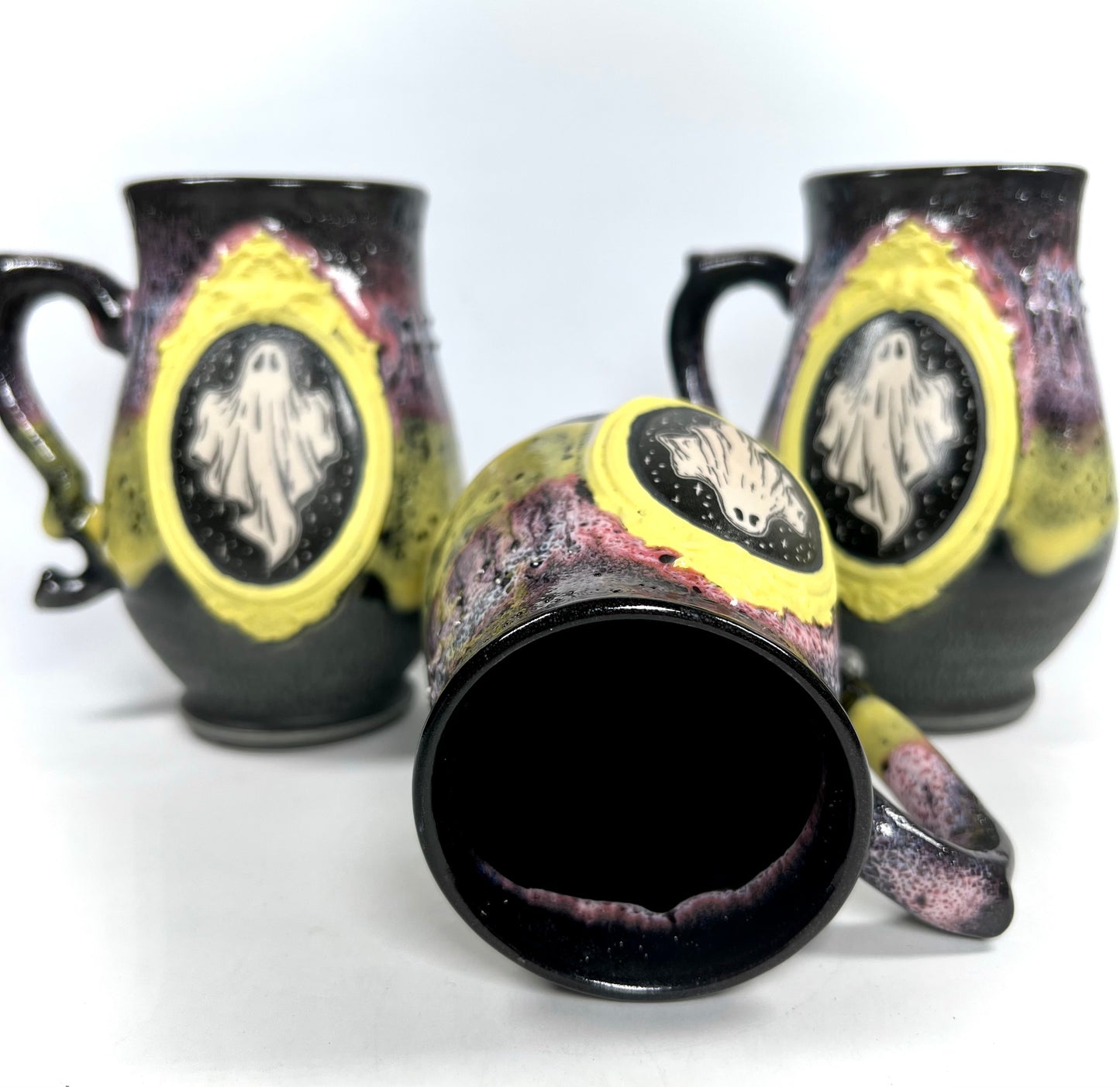 Pink Lemonade Ghost Cameo Mug