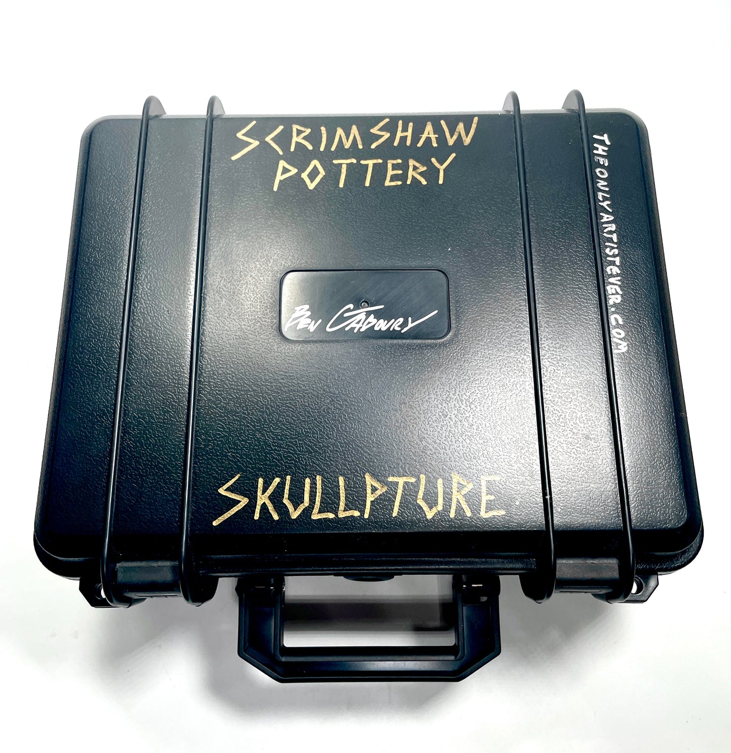 Scrimshaw Style Skullpture