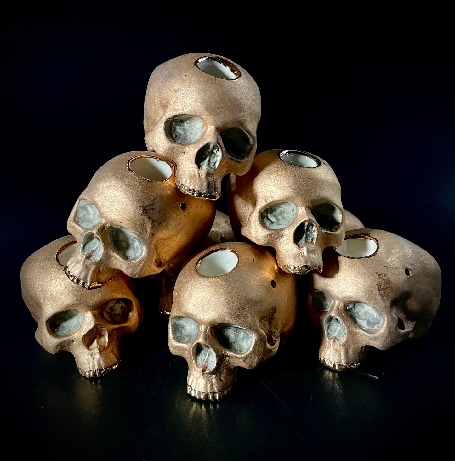 Gold Skull Pipe