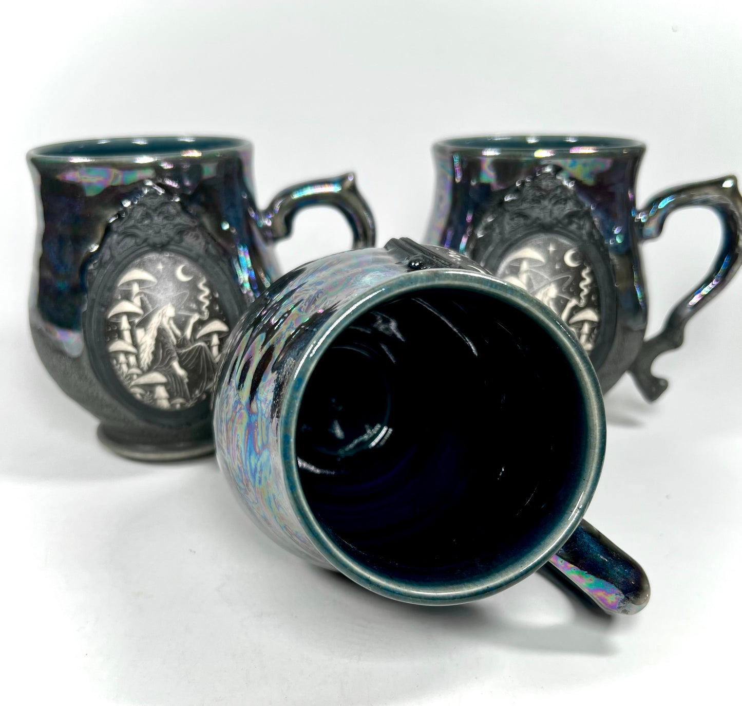 The Mushroom Witch Mug (iridescent)