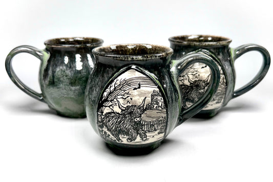 The Haunted Highlands Mug (Moss Green)