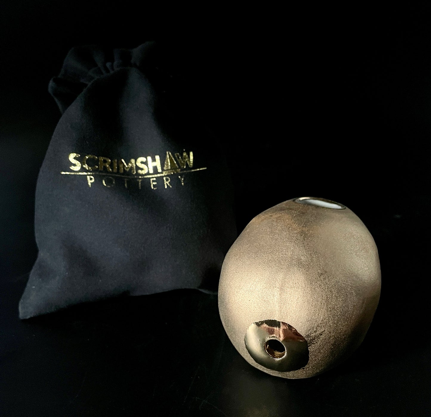 Gold Skull Pipe