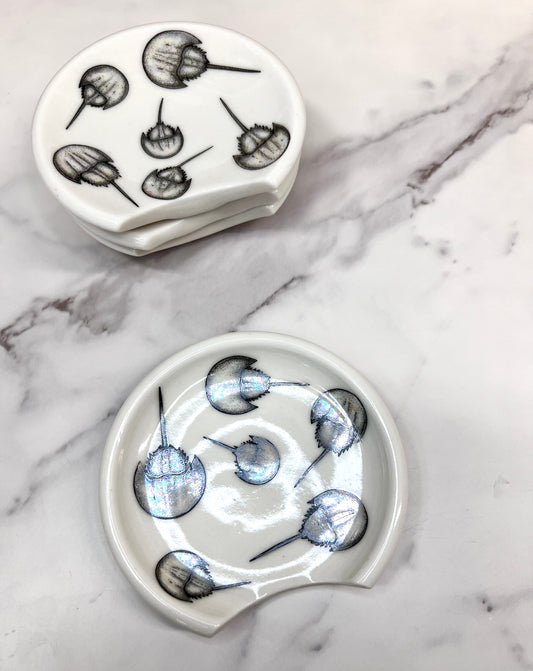 Iridescent Horseshoe Crab Spoon Rest