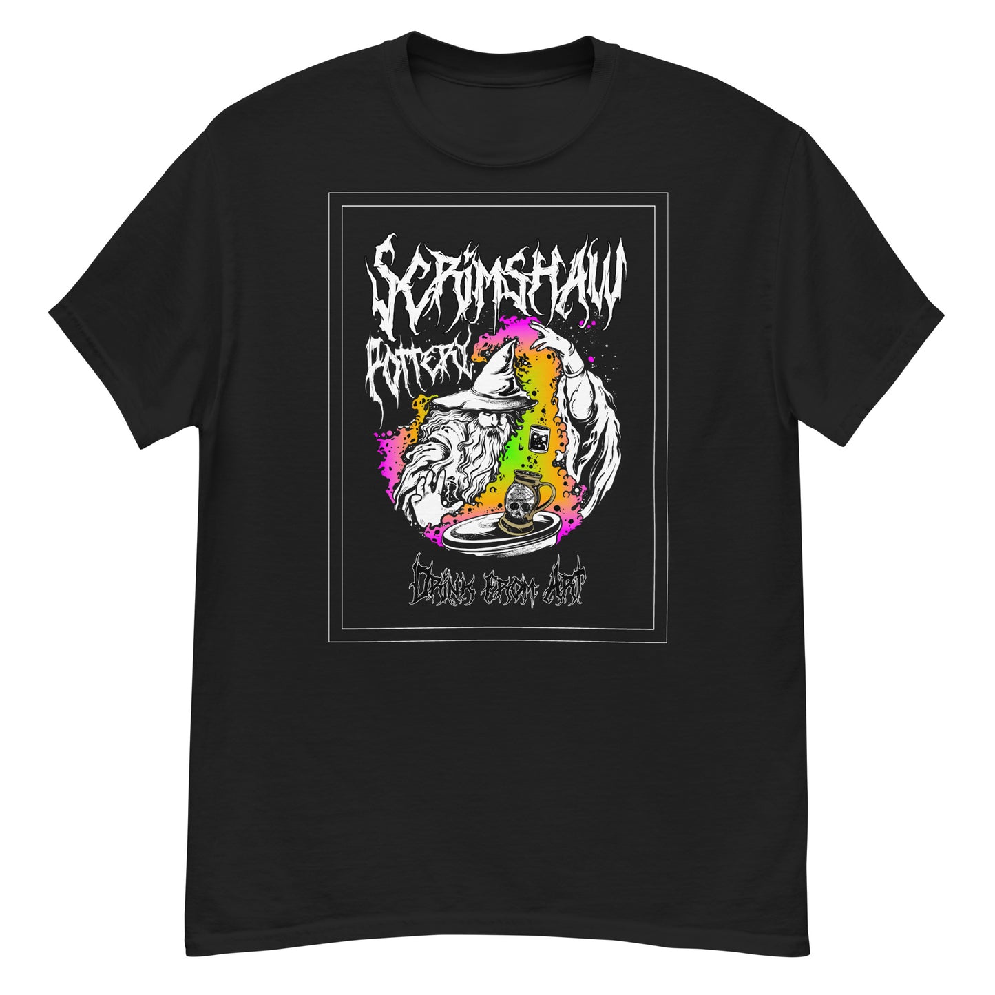 Black Metal Glaze Wizard tee