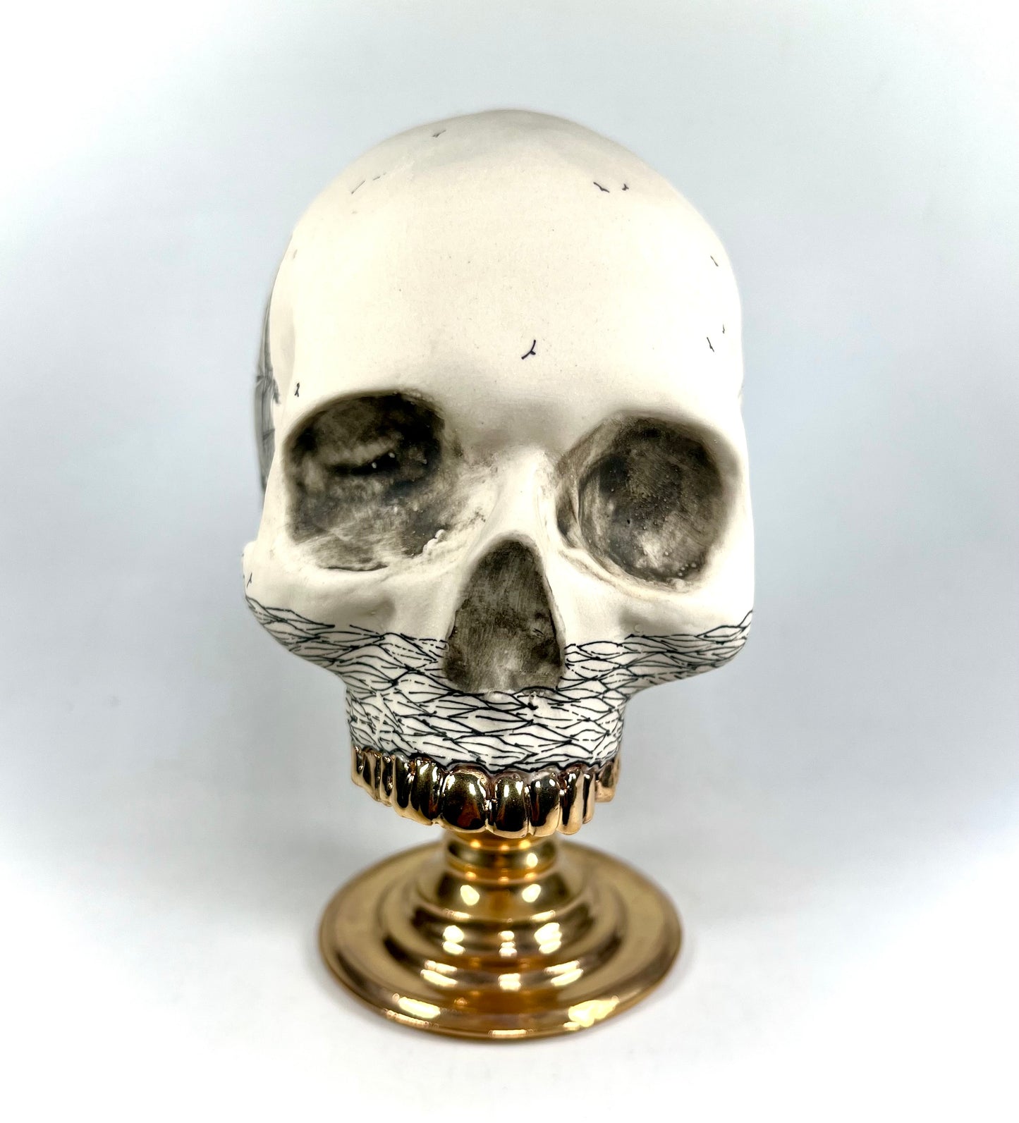 Scrimshaw Skull-pture