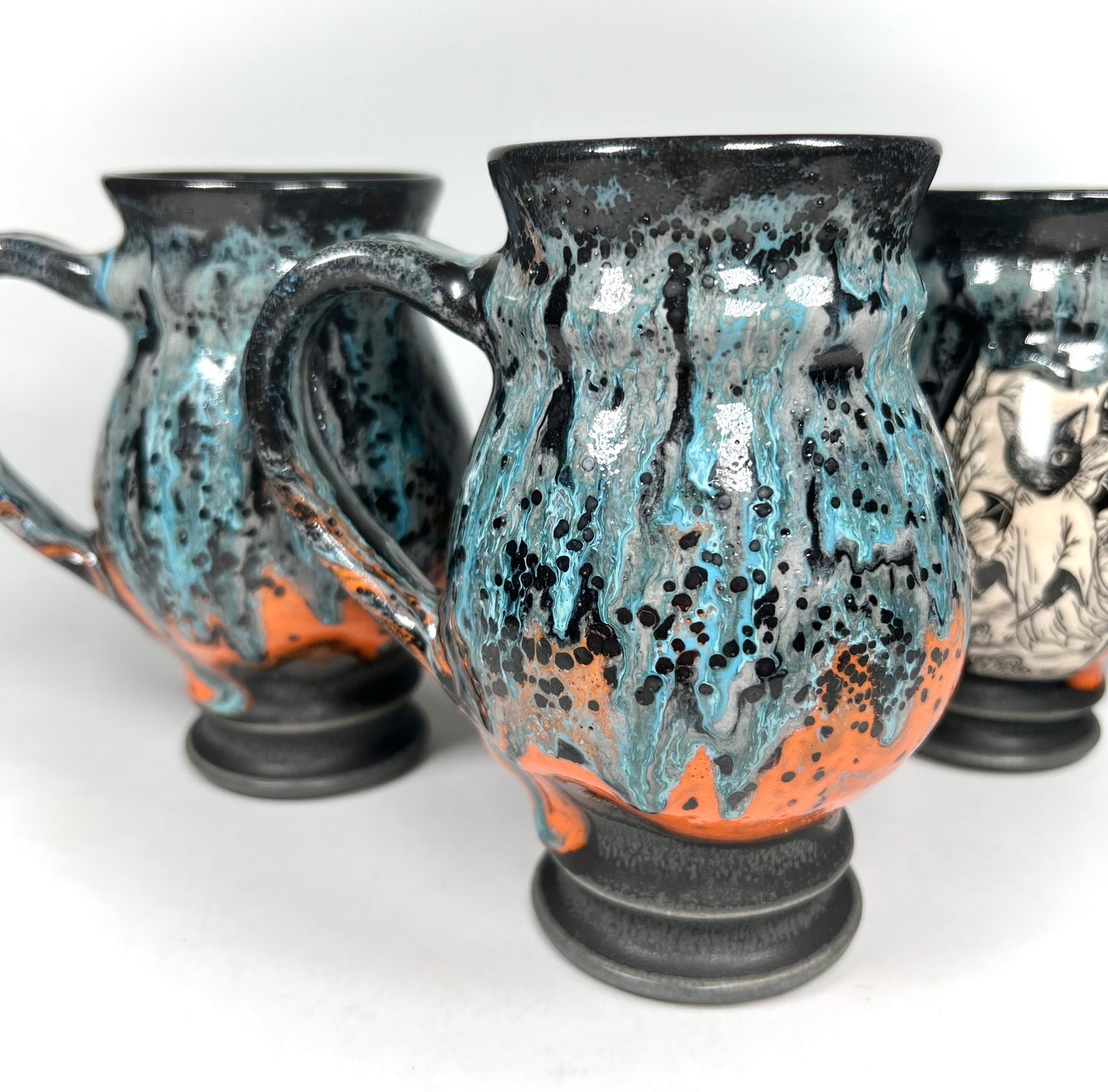 The Cat Phantom Mug (Grey/Blue & Orange)