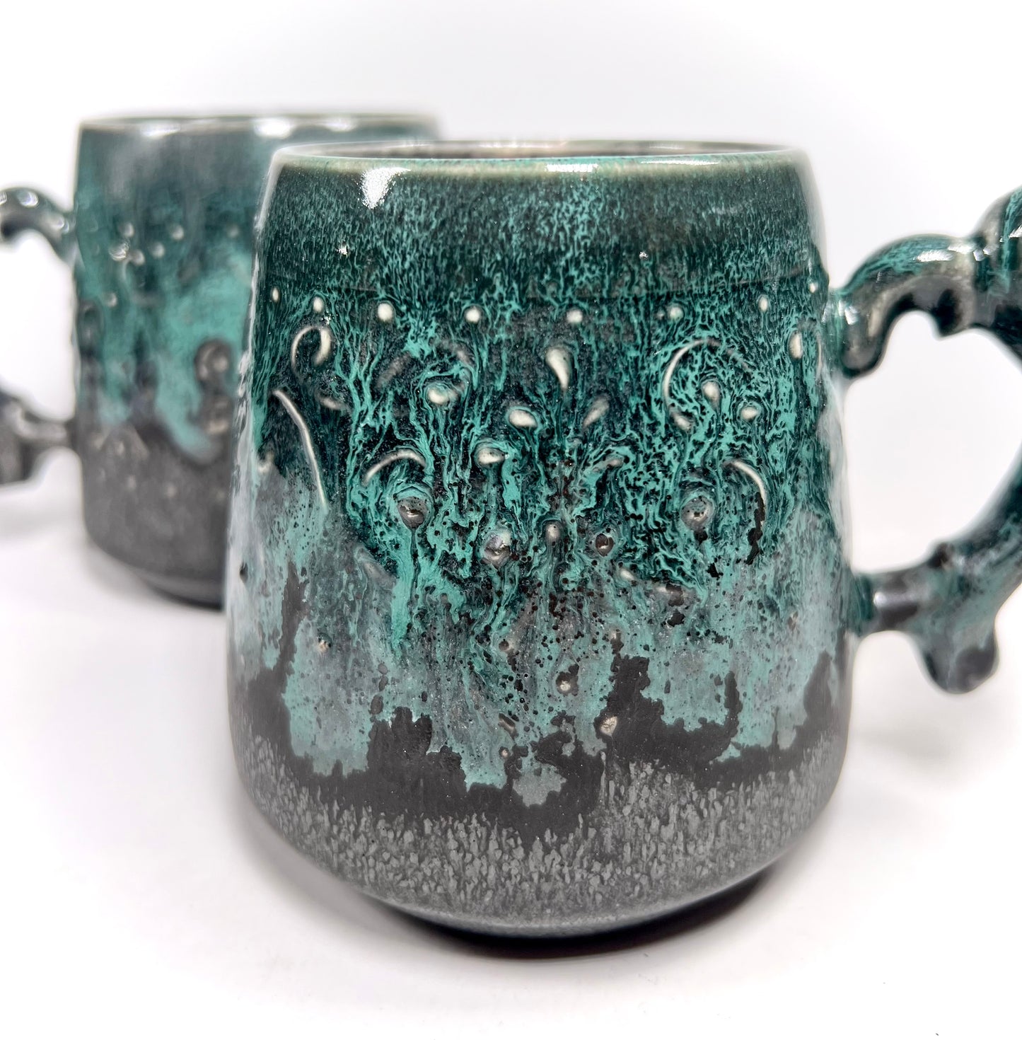 Green Castle and Copper Cameo Mug
