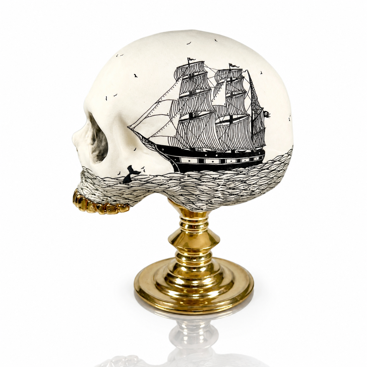 Scrimshaw Skull-pture