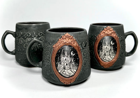 Castle and Copper Cameo Mug