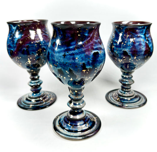 Starry Nebula Wine Chalice