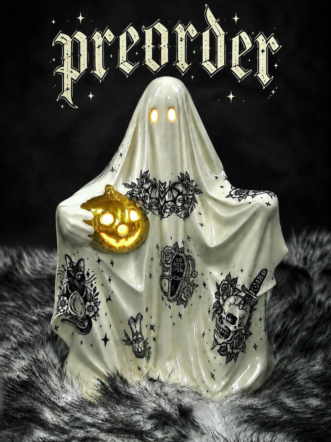 (PREORDER) Tattooed Ghost Sculpture
