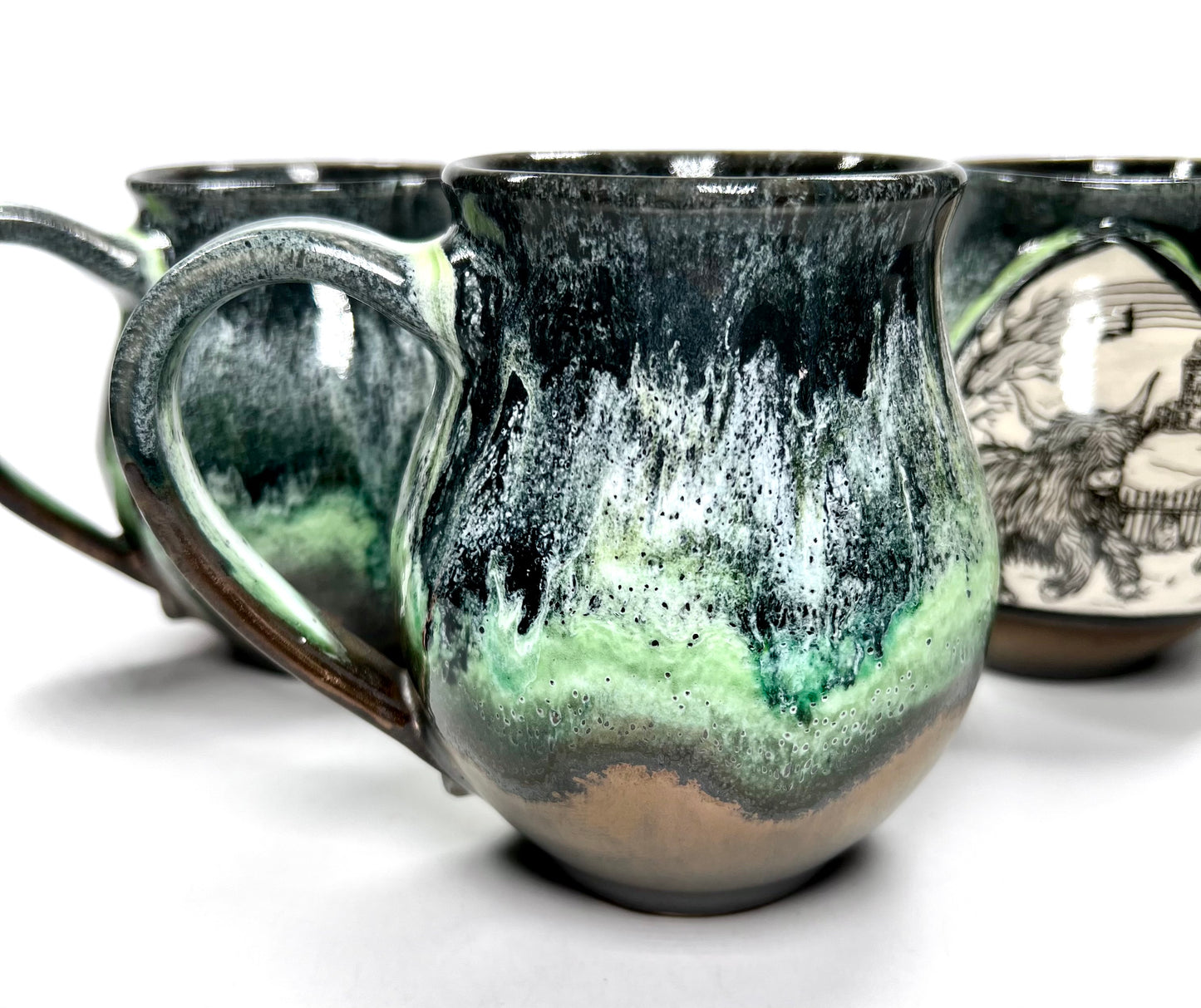 The Haunted Highlands Mug (gold and green)
