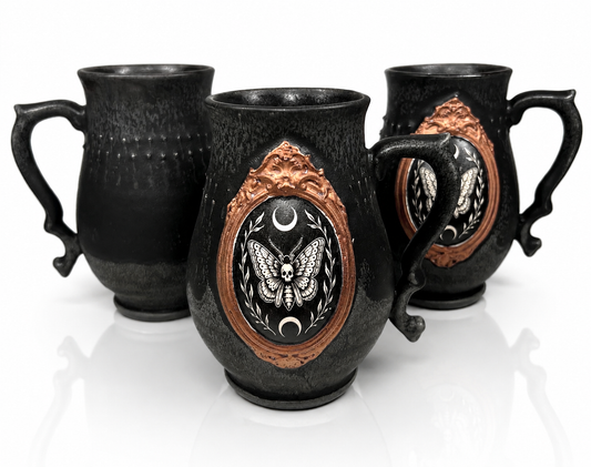 Copper and Black Deaths-head Hawkmoth Mug