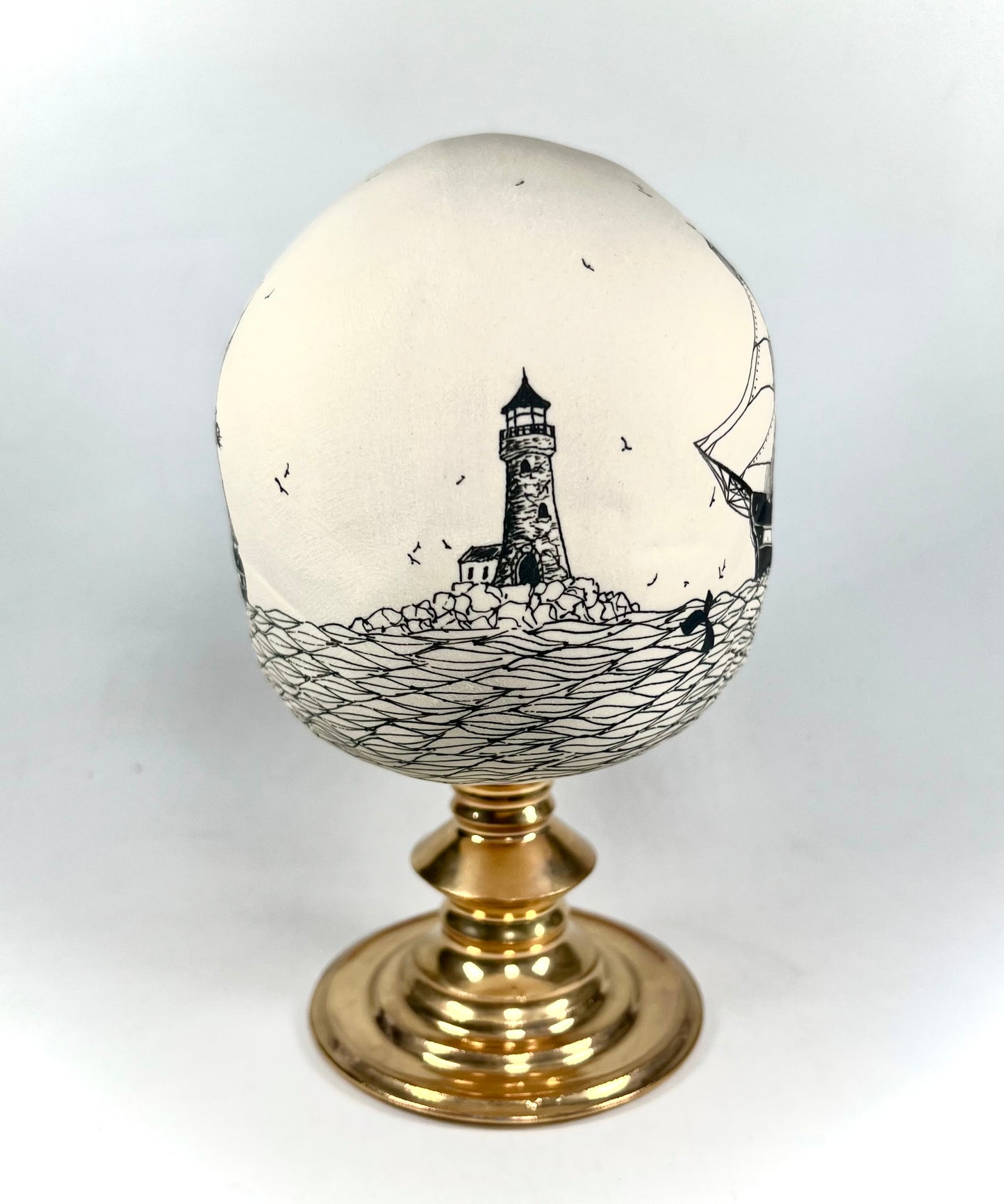 Scrimshaw Skull-pture