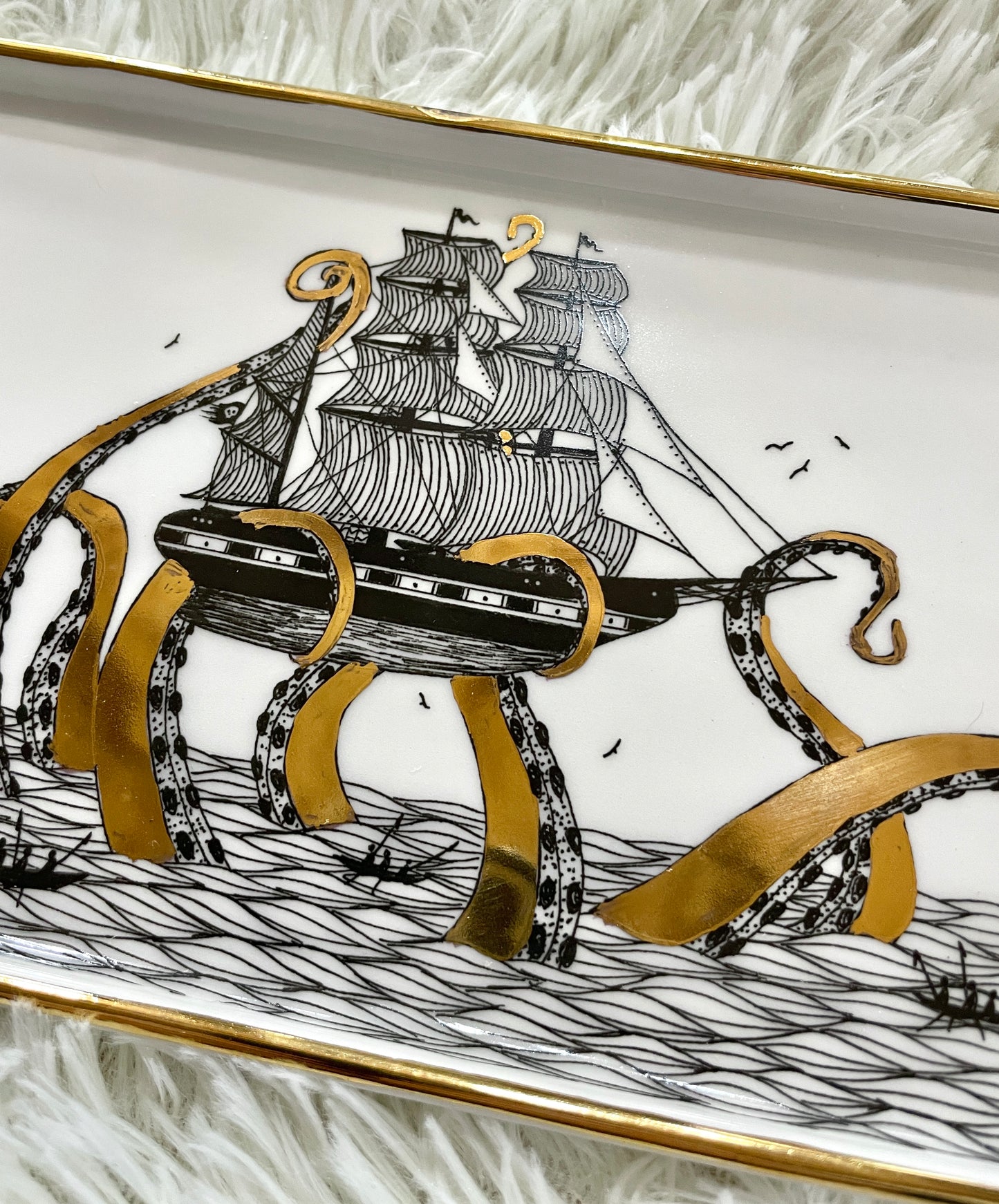 Golden Kraken Small Tray