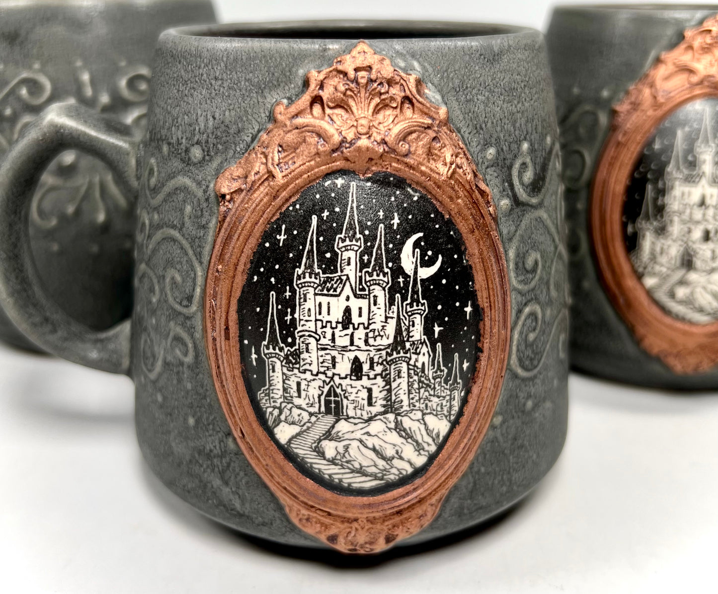 Castle and Copper Cameo Mug