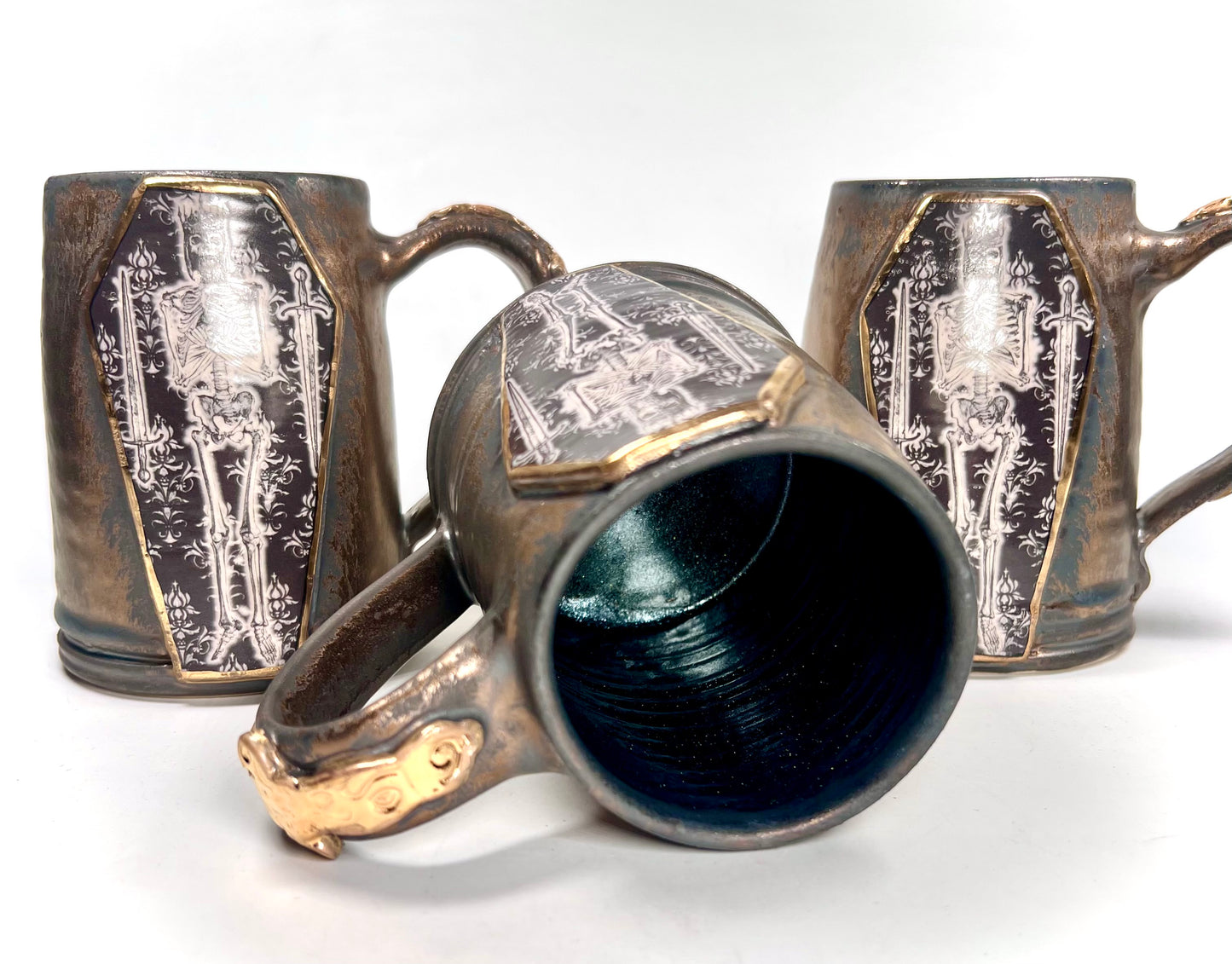 (PREORDER) Gold Skeleton King Stein