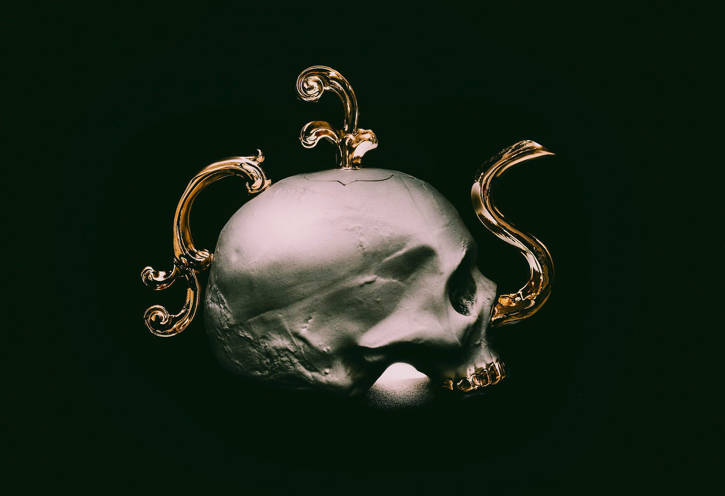 Victorian Skull Teapot