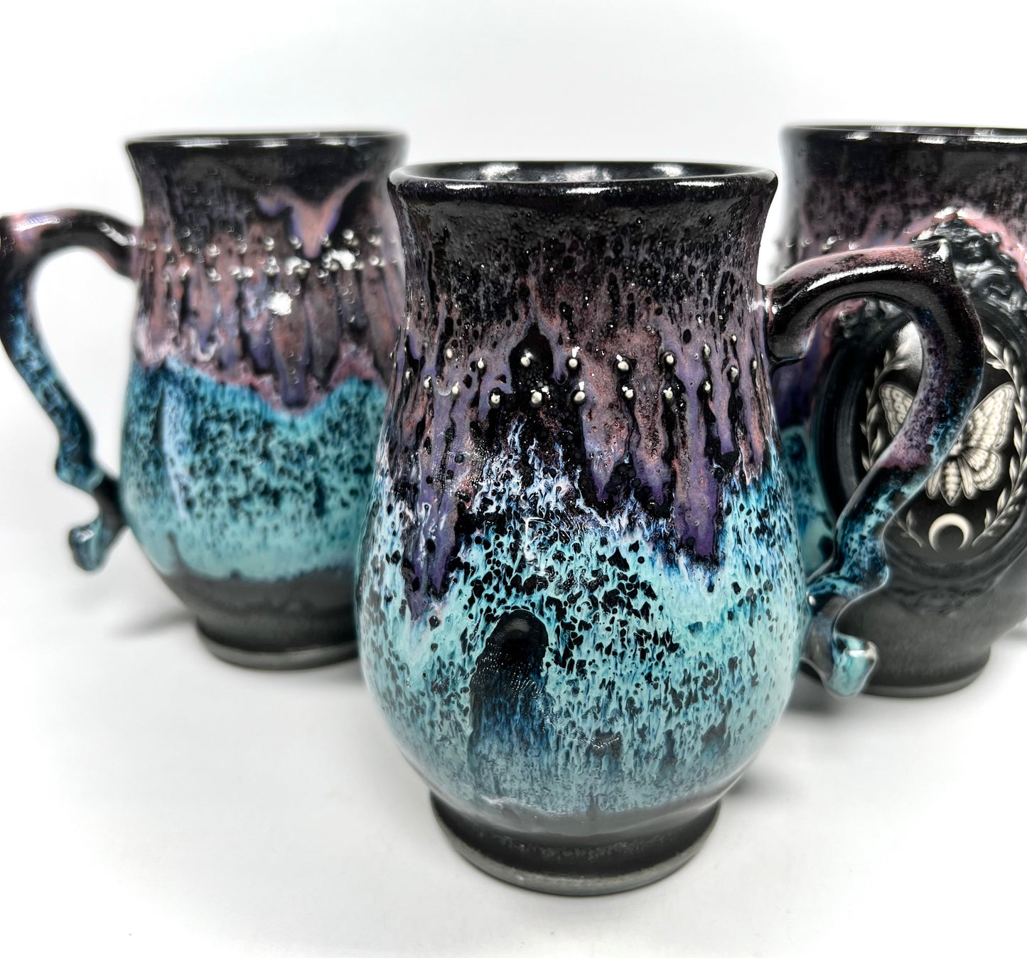 (PREORDER)Purple and Teal Deaths-head Hawkmoth Mug