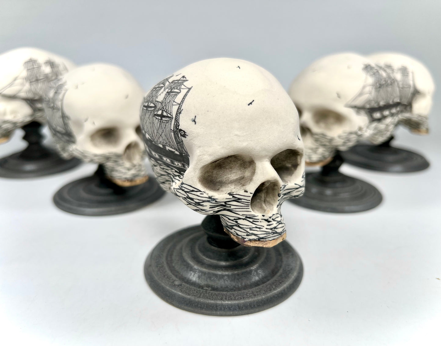 Scrimshaw Skullpture