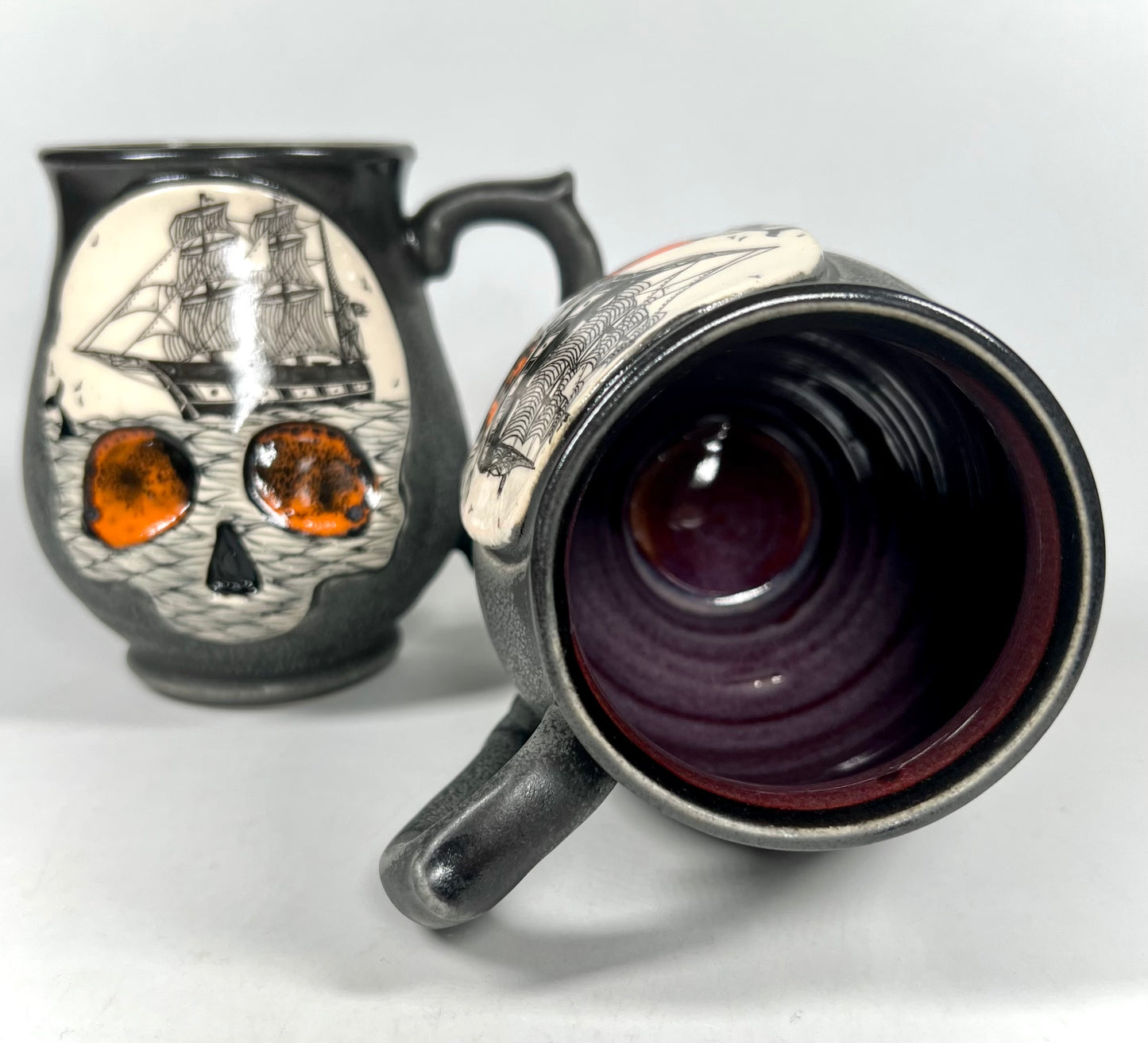 Canon Black Ghost Ship Skull Mug