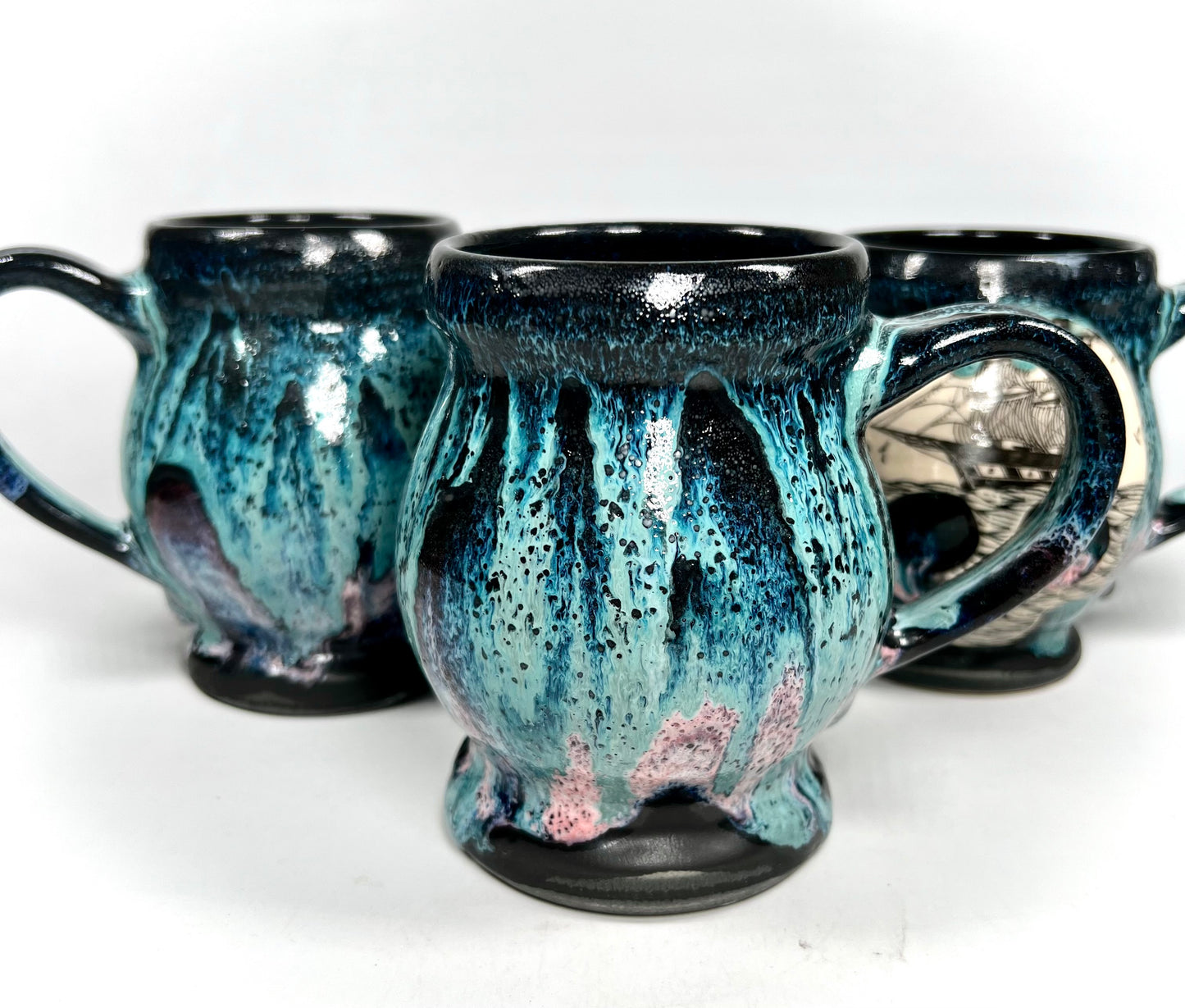 Cotton Candy Ghost Ship Skull Mug