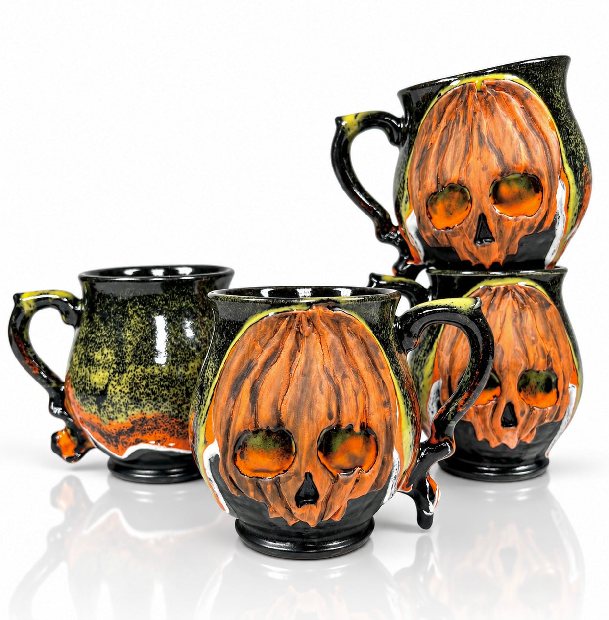 Pumpkinskull Mug (Candy Corn)