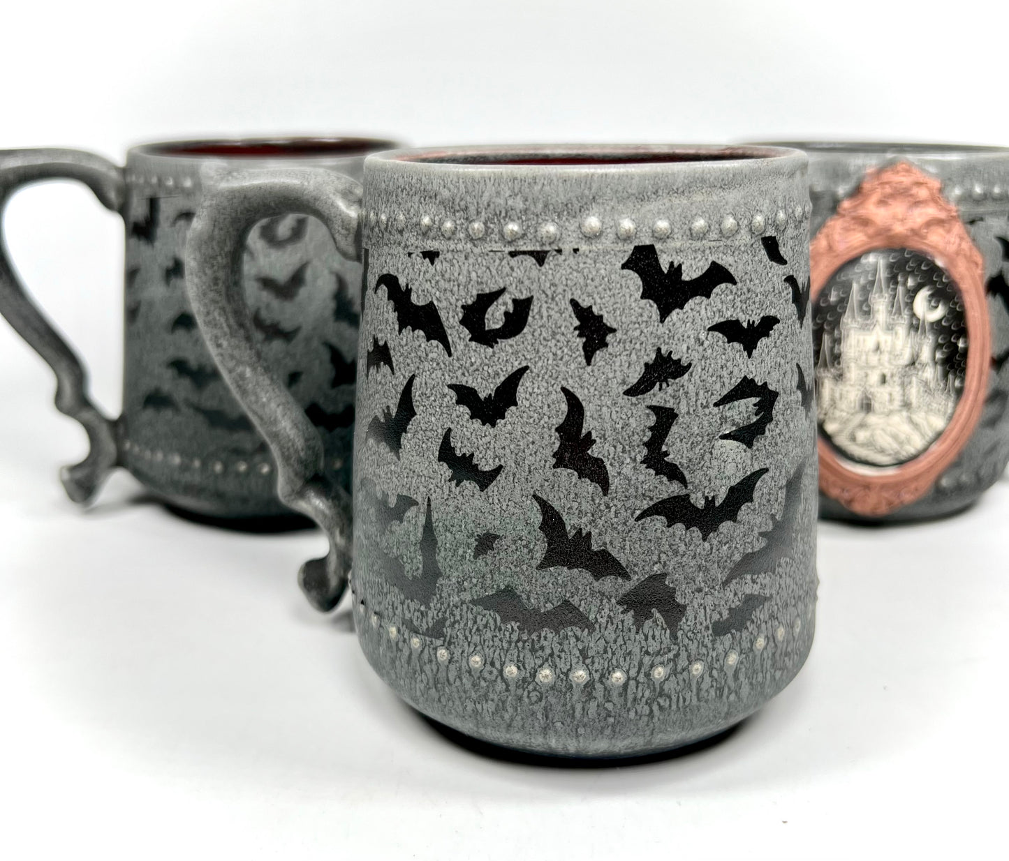 Copper Castle and Bats Cameo Mug
