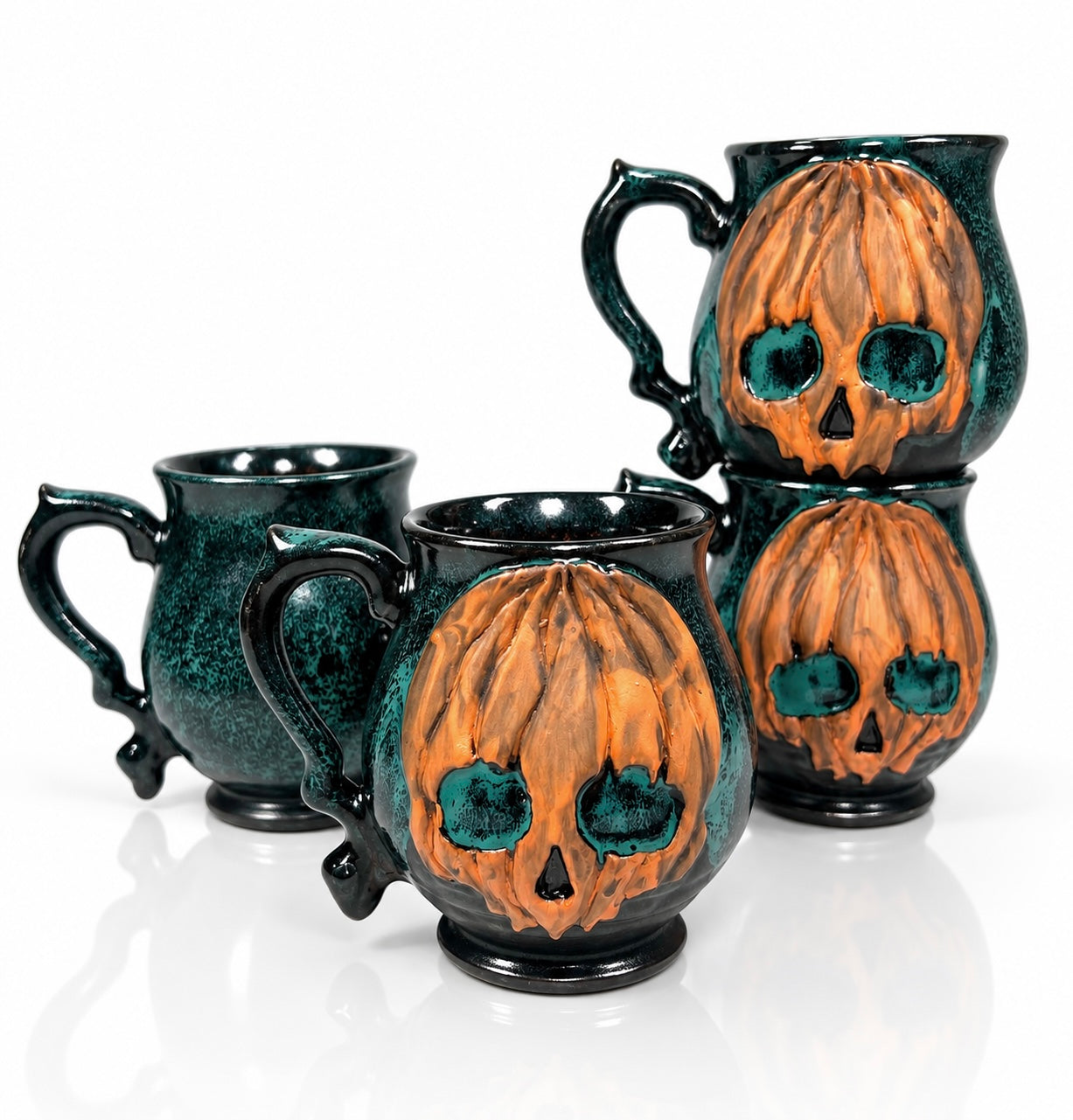 Pumpkinskull Mug (Green)