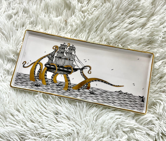 Golden Kraken Small Tray