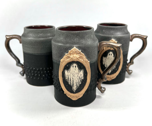 Black Gothic Ghost Mug
