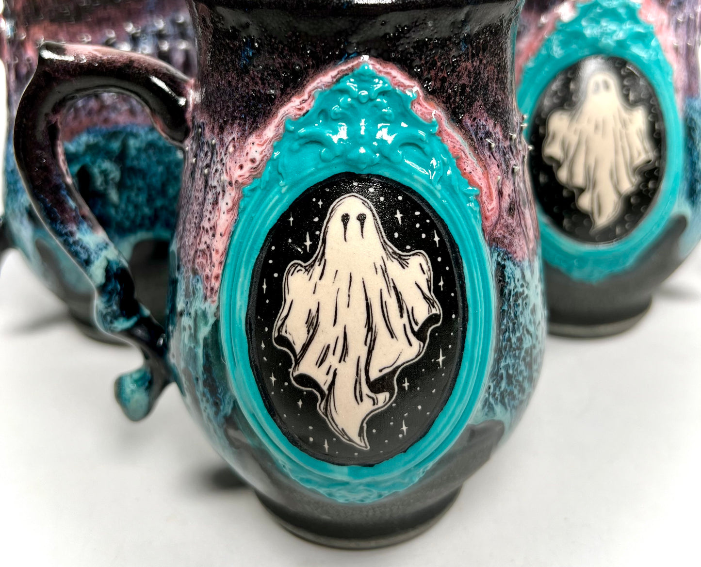 Cotton Candy Ghost Cameo Mug