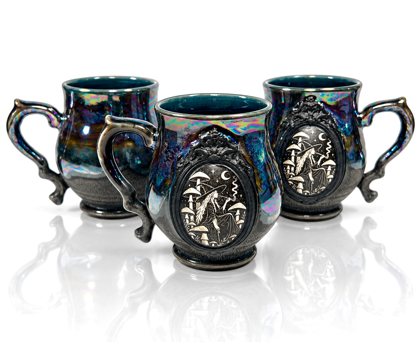 The Mushroom Witch Mug (iridescent)