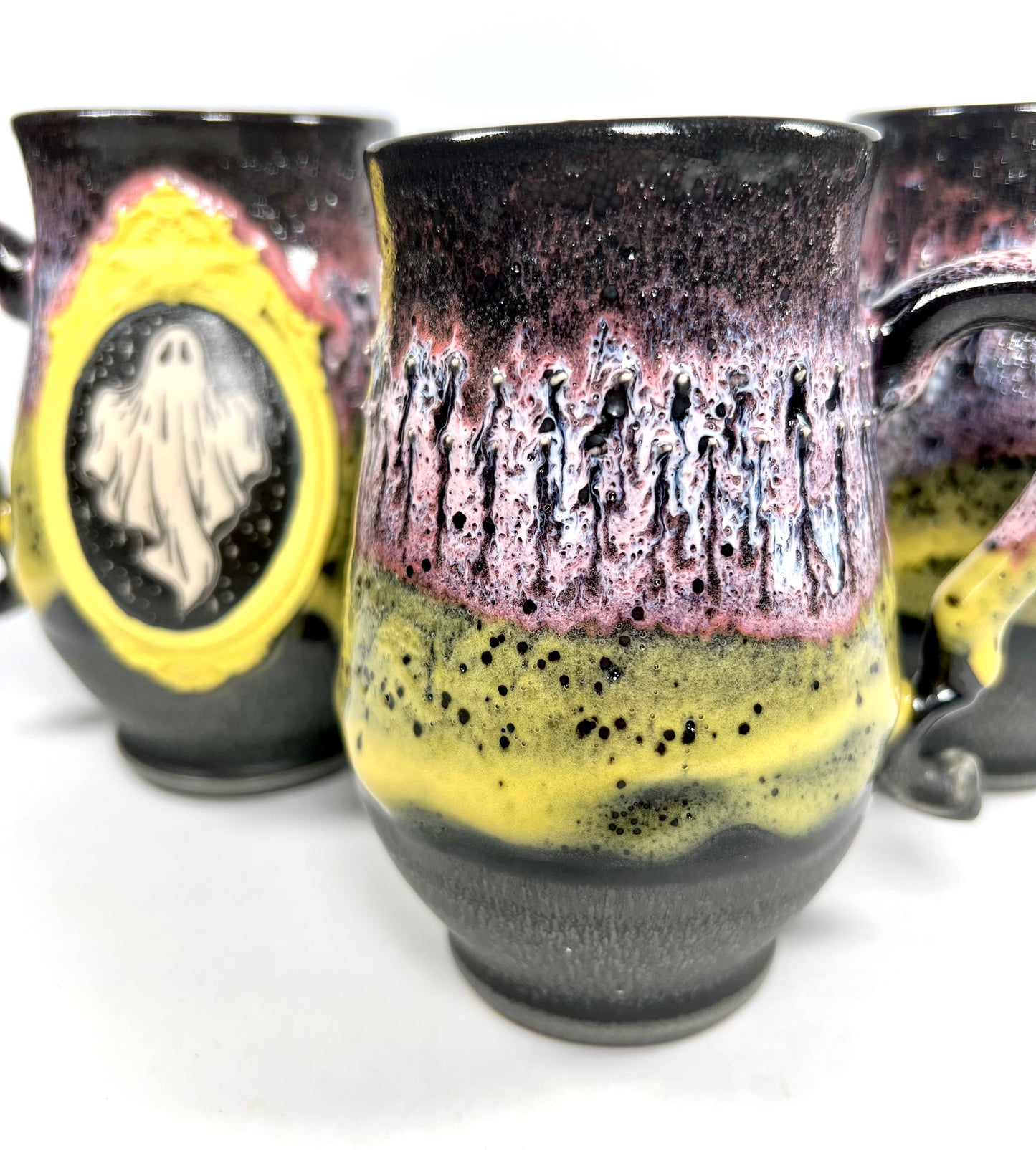 Pink Lemonade Ghost Cameo Mug