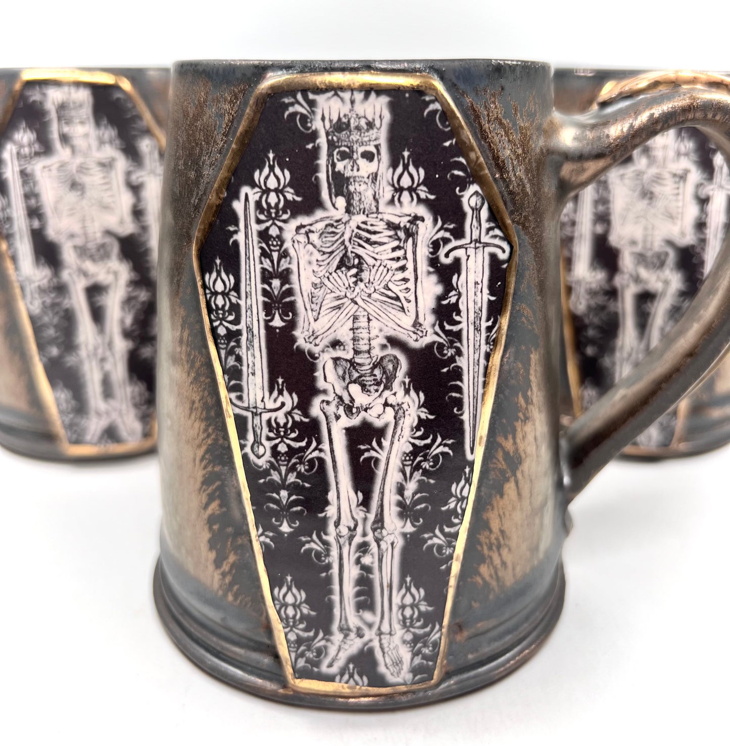 (PREORDER) Gold Skeleton King Stein