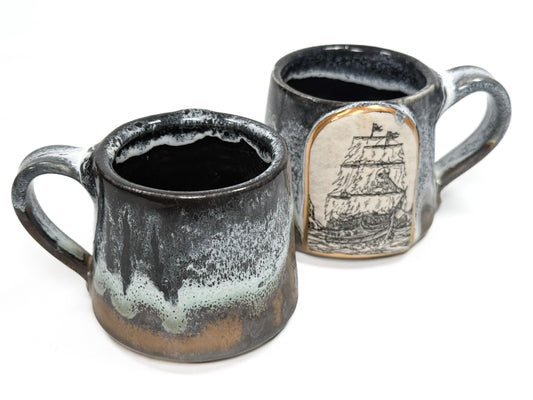 (Made to Order) 6oz Pirate Ghost Ship Espresso Cup